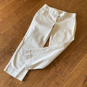 Khaki crop pants